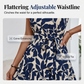🌸 LIMITED-TIME 50% OFF! 💥 Women's Summer Ruffled Flutter Sleeve Tie Waist Floral Midi Dress – Tiered, Breathable, Elegant ✨