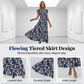 🌸 LIMITED-TIME 50% OFF! 💥 Women's Summer Ruffled Flutter Sleeve Tie Waist Floral Midi Dress – Tiered, Breathable, Elegant ✨
