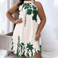 🌸 LIMITED-TIME 50% OFF! 💥 Women's Floral Print Halter Neck Dress – Chic, Flowy, Summer Essential ✨