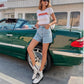 👖 50% OFF NOW! 🌞 Women's Classic High-Waist Cotton Shorts – Breathable, Versatile & Perfect Summer Wardrobe Essential 👚