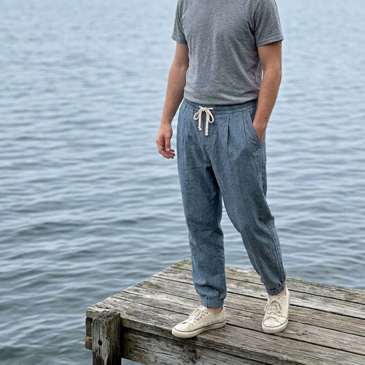 👖 LIMITED-TIME 50% OFF! 💥 Men's Comfort Drawstring Casual Pants – Tapered Cuff, Slant Pockets, Versatile ✨