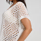 🏖️ LIMITED-TIME 50% OFF! 💥 Women's Hollow Out Beach Cover Up Crewneck – Crochet Pattern, Sun Protection, Quick Dry ✨