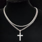 📿 LIMITED-TIME 50% OFF! 💥 Double Layer Cross Chain Necklace – Trendy, Layered, Everyday Sparkle ✨