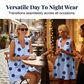 👗 LIMITED-TIME 50% OFF! 💥 Women's Sleeveless U-Neck Polka Dot Mini Dress – Pockets, A-Line, Breathable ✨