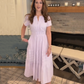 👗 LIMITED-TIME 50% OFF! 💥 Women's Casual Summer Short-Sleeve V-Neck Long Dress – Flowy, Textured, Versatile ✨