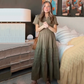 👗 LIMITED-TIME 50% OFF! 💥 Women's Casual Summer Short-Sleeve V-Neck Long Dress – Flowy, Textured, Versatile ✨
