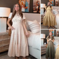 👗 LIMITED-TIME 50% OFF! 💥 Women's Casual Summer Short-Sleeve V-Neck Long Dress – Flowy, Textured, Versatile ✨