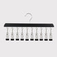 🎉 2026 Sale — Over 37,000 Sold! 👔 Multi-Clip Wooden Hanger – 10 Sturdy Clips for Ties, Belts & Scarves 🧦