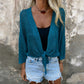 🎉 2026 Sale — Over 30,000 Sold! 💞 Women's Tie-Front Breathable Mesh Knit Top