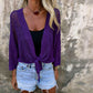 🎉 2026 Sale — Over 30,000 Sold! 💞 Women's Tie-Front Breathable Mesh Knit Top