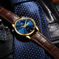 Biaotic@Men's Simple Watch with Day and Date, Stainless Steel Analog Quartz Watches for Men, Classic Luminous Hands Men's Dress Watches, Black/White/Blue Dial