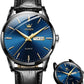 Biaotic@Men's Simple Watch with Day and Date, Stainless Steel Analog Quartz Watches for Men, Classic Luminous Hands Men's Dress Watches, Black/White/Blue Dial