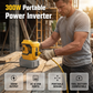 🔋 LIMITED-TIME 50% OFF! 💥 300W Portable Power Inverter – 18V Battery Converter, AC/USB/DC, Compact ✨