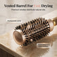 💇 LIMITED-TIME 50% OFF! 💥 Professional Volumizing Round Hair Brush – Vented Barrel, Ergonomic Grip, Salon Results ✨