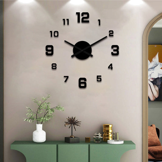🕰️ LIMITED-TIME 50% OFF! 💥 3D DIY Luminous Acrylic Wall Clock Set – Silent Movement, Drill-Free, Custom Size ✨
