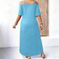 👗 LIMITED-TIME 50% OFF! 💥 Elegant V-Neck Off-Shoulder Maxi Dress – Cold Shoulder, Flowy, Versatile ✨
