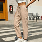 👖 LIMITED-TIME 50% OFF! 💥 Women's Relaxed Fit Tapered Cotton Pants – Drawstring Waist, Breathable, Side Pockets ✨