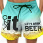 🩳 LIMITED-TIME 50% OFF! 💥 Men's 3D Graphic Printed Casual Shorts – Quick-Dry, Elastic Waist, Vibrant Print ✨