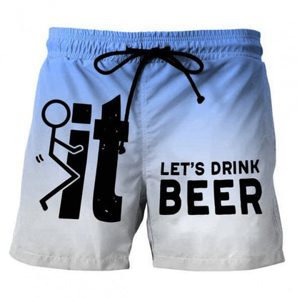 🩳 LIMITED-TIME 50% OFF! 💥 Men's 3D Graphic Printed Casual Shorts – Quick-Dry, Elastic Waist, Vibrant Print ✨