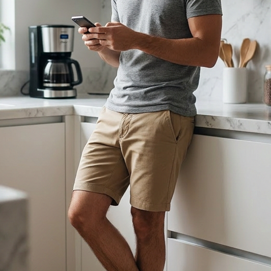 🩳 LIMITED-TIME 50% OFF! 💥 Men's Versatile Casual Shorts – Slim Straight Fit, Breathable, Stretch Comfort ✨