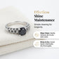 💍 LIMITED-TIME 50% OFF! 💥 Women's Vintage Black Zircon Ring – Solitaire, Filigree Band, Copper Base ✨