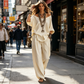 👗 LIMITED-TIME 50% OFF! 💥 Women's Off-Shoulder Top & Wide-Leg Pants 2-Piece Set – Linen Blend, Loose Fit, Versatile ✨