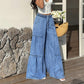 Women's High Waist Wide Leg Denim Pants