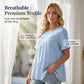 Women's Short Sleeve Tiered Tunic Top