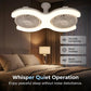 💡 LIMITED-TIME 50% OFF! 🌀 Dual-Head LED Ceiling Fan with Light – Super Wind, Quiet, E27 Screw Install ✨