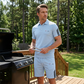 👕 LIMITED-TIME 50% OFF! ✨ Men's Casual Short-Sleeve Shorts Set – Breathable Cotton Blend, Classic Collar, Striped Accents 🌊