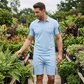👕 LIMITED-TIME 50% OFF! ✨ Men's Casual Short-Sleeve Shorts Set – Breathable Cotton Blend, Classic Collar, Striped Accents 🌊