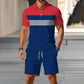 👕 LIMITED-TIME 50% OFF! ✨ Men's Summer Breathable Shirt & Shorts Set – Classic Collar, Drawstring Shorts, Coordinated 🌊