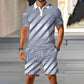 👕 LIMITED-TIME 50% OFF! ✨ Men's Summer Breathable Shirt & Shorts Set – Classic Collar, Drawstring Shorts, Coordinated 🌊