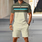 👕 LIMITED-TIME 50% OFF! ✨ Men's Summer Breathable Shirt & Shorts Set – Classic Collar, Drawstring Shorts, Coordinated 🌊