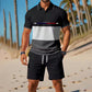 👕 LIMITED-TIME 50% OFF! ✨ Men's Summer Breathable Shirt & Shorts Set – Classic Collar, Drawstring Shorts, Coordinated 🌊