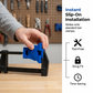 🔧 LIMITED-TIME 50% OFF! 💥 Corner Clamp Adapter for Quick-Grip Bar Clamps – 90° Precision, Heavy Duty, Slip-On ✨