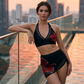 🏖️ LIMITED-TIME 50% OFF! 🌊 Ruched Mesh Bikini Set – Drawstring Tie-Side, Ruched Bottoms, Flattering Fit ✨