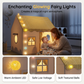 🏰 LIMITED-TIME 50% OFF! ✨ Dream Play Tent for Kids – Fairy Lights, Roomy Interior, Gingham Style 🌟