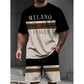 👕 LIMITED-TIME 50% OFF! ✨ Men's Printed T-Shirt & Shorts Set – Color-Block, Breathable, Streetwear Ready 🔥