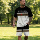 👕 LIMITED-TIME 50% OFF! ✨ Men's Printed T-Shirt & Shorts Set – Color-Block, Breathable, Streetwear Ready 🔥