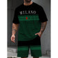 👕 LIMITED-TIME 50% OFF! ✨ Men's Printed T-Shirt & Shorts Set – Color-Block, Breathable, Streetwear Ready 🔥