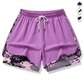 🎉 2026 Sale — Over 30,000 Sold! 🏃‍♀️ Women's Casual Athletic Shorts with Built-in Liner – 2-in-1 Design 💪