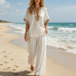 👗 LIMITED-TIME 50% OFF! ✨ Women's V-Neck Top & Wide Leg Pants Set – Side Pockets, Breathable, Versatile 🌿