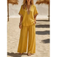 👗 LIMITED-TIME 50% OFF! ✨ Women's V-Neck Top & Wide Leg Pants Set – Side Pockets, Breathable, Versatile 🌿