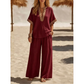 👗 LIMITED-TIME 50% OFF! ✨ Women's V-Neck Top & Wide Leg Pants Set – Side Pockets, Breathable, Versatile 🌿