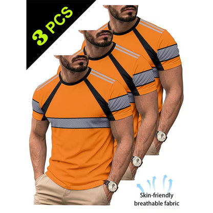 👕 LIMITED-TIME 50% OFF! ✨ Men's 3-Pack Cooling Activewear Shirts – Airflow Tech, Ergonomic Fit, Bold Contrast 🔥
