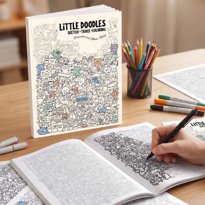🎨 LIMITED-TIME 50% OFF! ✨ Creative Doodle Art Coloring Book – Diverse Patterns, Stress Relief, Easy Tear Pages 🖍️
