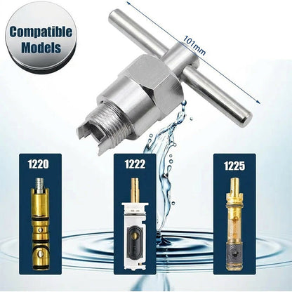 🔧 LIMITED-TIME 50% OFF! ⚙️ Heavy Duty Faucet Cartridge Puller – Ergonomic T-Handle, Durable Brass, Easy DIY
