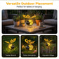 🐝 LIMITED-TIME 50% OFF! ☀️ Hanging Solar Bee Light – Heart Wings, Metal, Weather Resistant 🌸