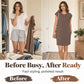 👗 LIMITED-TIME 50% OFF! ✨ Women's Crew Neck Solid Color Dress – Cotton Blend, Cap Sleeves, Relaxed Fit 🌸